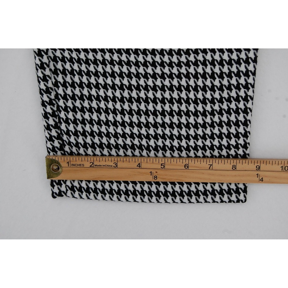 Who What Wear Pants Womens 14 Black White‎ Houndstooth Ankle Tapered Ponte - Picture 8 of 8